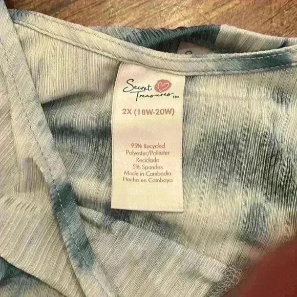 Secret Treasures Tie-Dye Knit Cami Sleep Set Size 2x - Picture 7 of 7